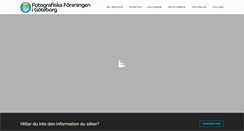Desktop Screenshot of fotografiska.org